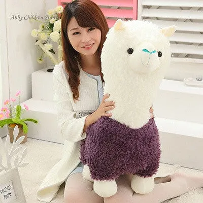 40CM Alpaca Plush Doll Toy Fabric Sheep Stuffed Animal Plush Llama Yamma Birthday New Year Christmas Gift For Baby Kid Children
