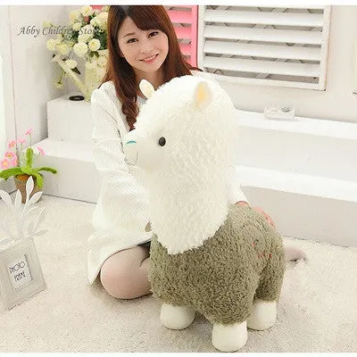 40CM Alpaca Plush Doll Toy Fabric Sheep Stuffed Animal Plush Llama Yamma Birthday New Year Christmas Gift For Baby Kid Children