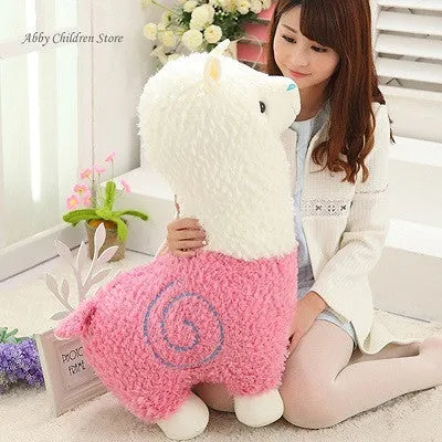 40CM Alpaca Plush Doll Toy Fabric Sheep Stuffed Animal Plush Llama Yamma Birthday New Year Christmas Gift For Baby Kid Children