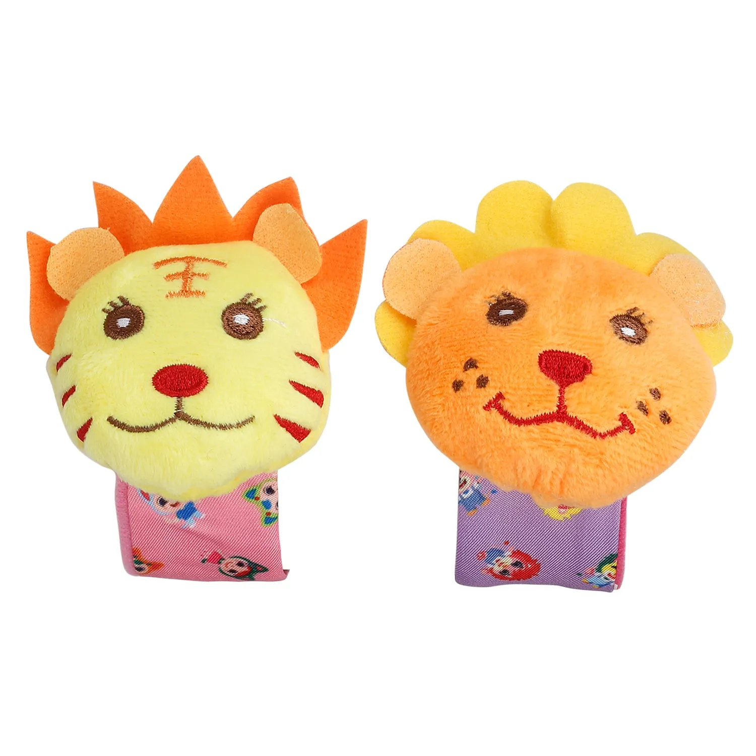 Baby Moo Wild Cats Multicolour Set of 4 Socks And Wrist Rattle