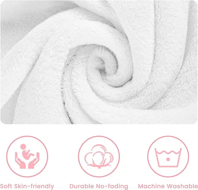 Babymoon Spa Bathrobe & Towel Set Newborn Photography Costume | Baby Gift Set | White