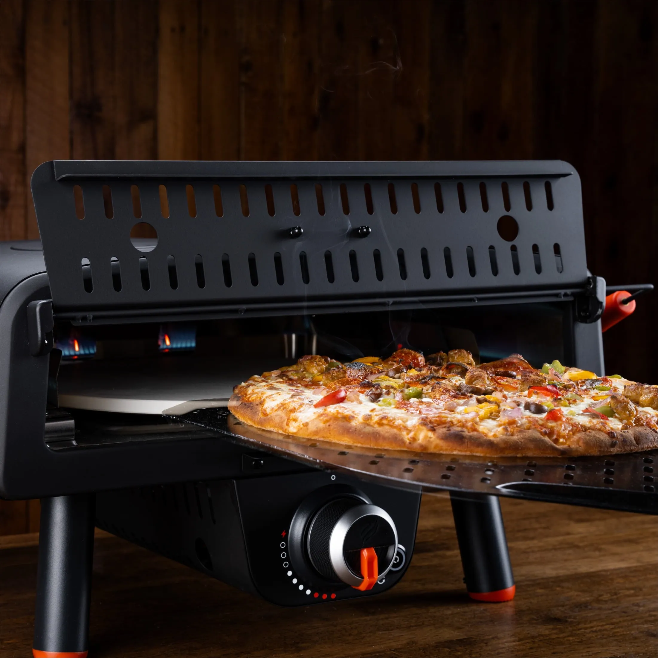 Blackstone Outdoor Tabletop Propane Pizza Oven with 13 Rotating Pizza Stone
