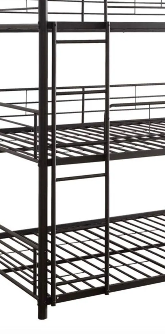 Cairo - Triple Full Bunk Bed - Black by Couch.com