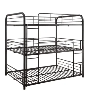 Cairo - Triple Full Bunk Bed - Black by Couch.com
