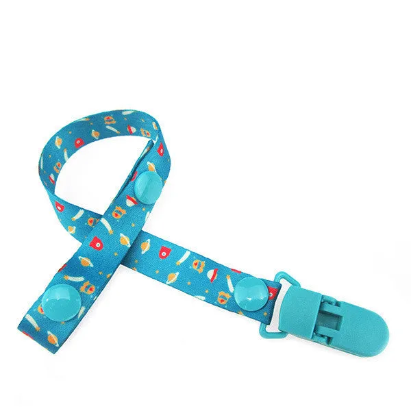 Cartoon Fixed Button Adjust Length Baby Pacifier Clip Plastic Dummy Holder Soother Chain Drop-resistant Buckle Strap Stroller