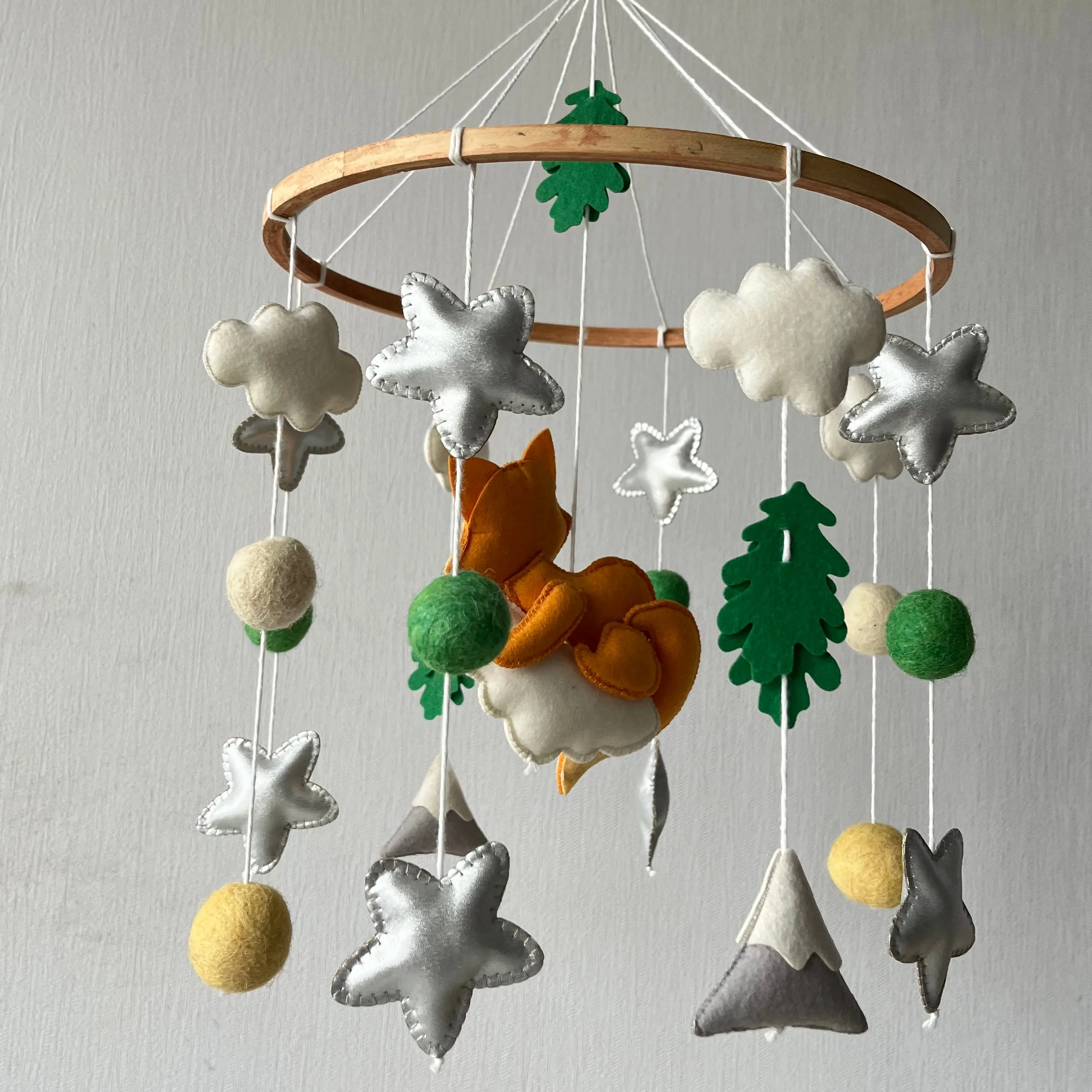 Cot / Crib Mobile - Dreamy Cloud Fox