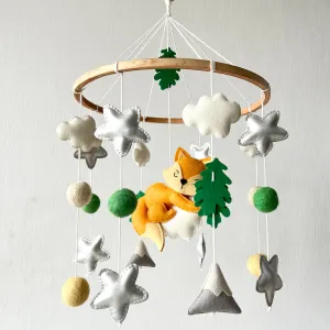 Cot / Crib Mobile - Dreamy Cloud Fox