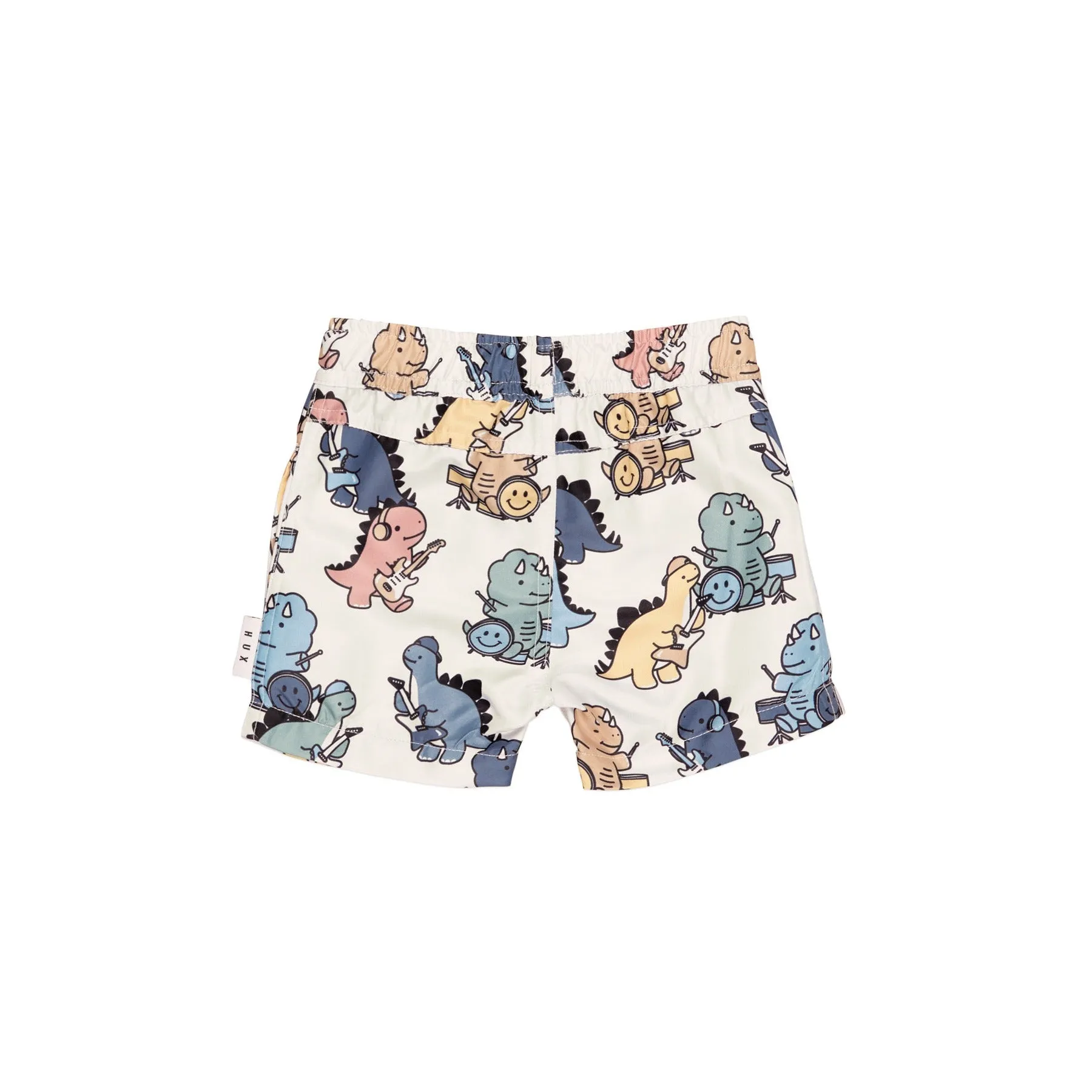 Huxbaby Dino Band Swim Short - Almond Milk