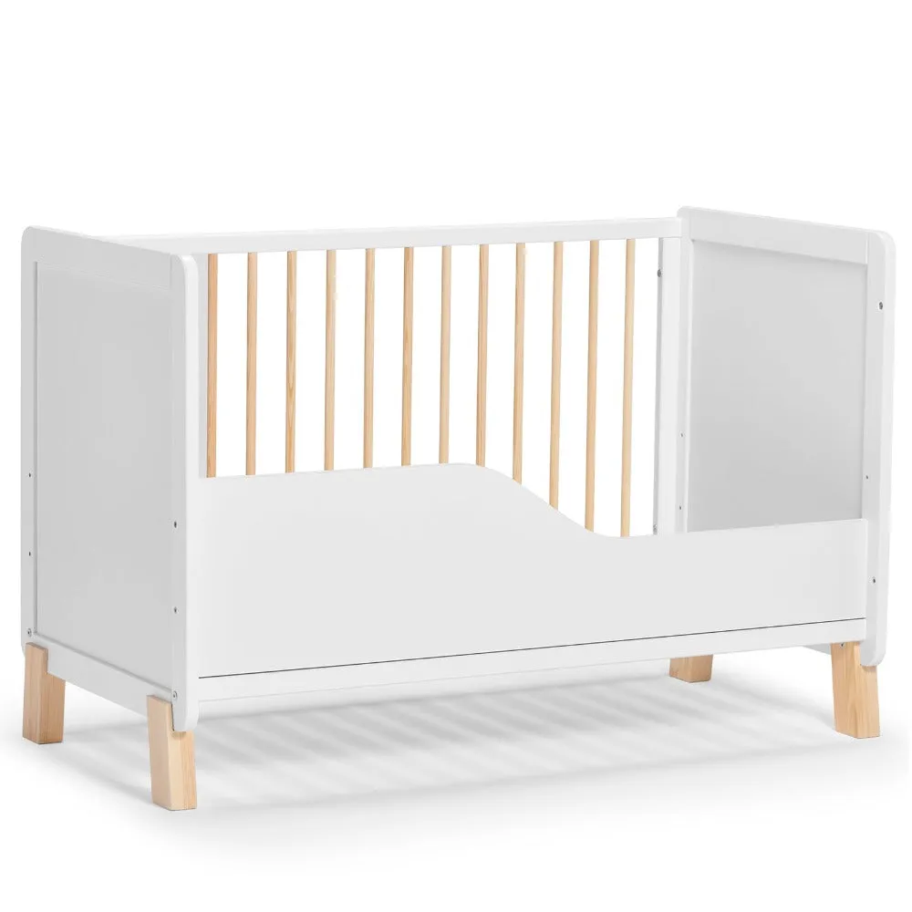 Kinderkraft Nico Wooden Cot White