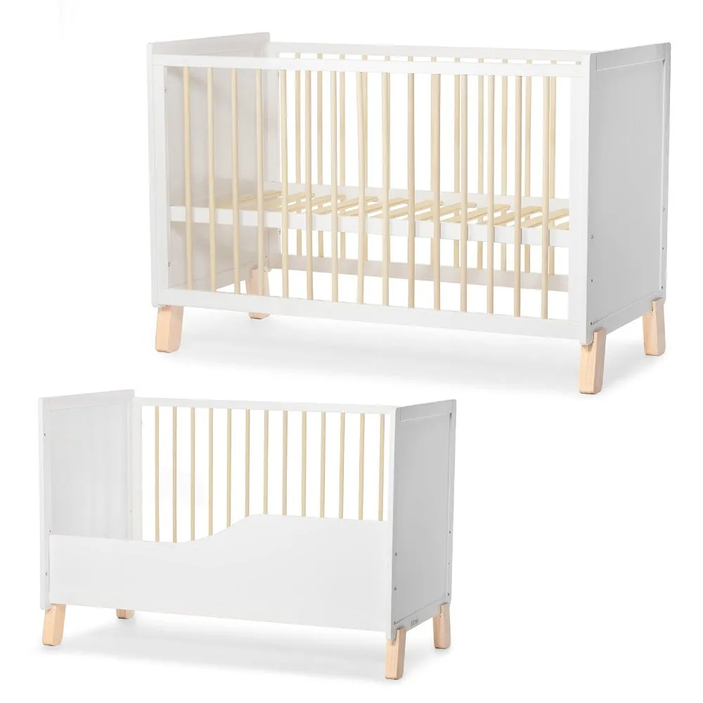 Kinderkraft Nico Wooden Cot White