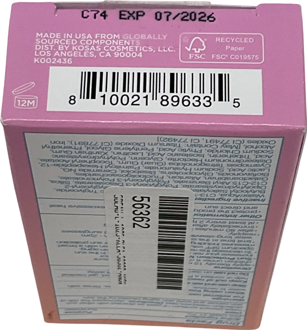 Kosas Dreambeam Sunlit Sunscreen Spf 40 Dream Beam Sunlit 40ml