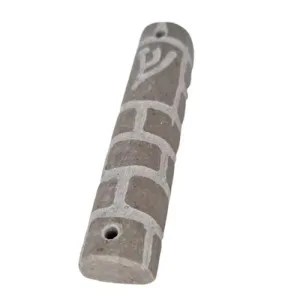 Lily Art - 7724-Jerusalem marble mezuzah case 7 cm