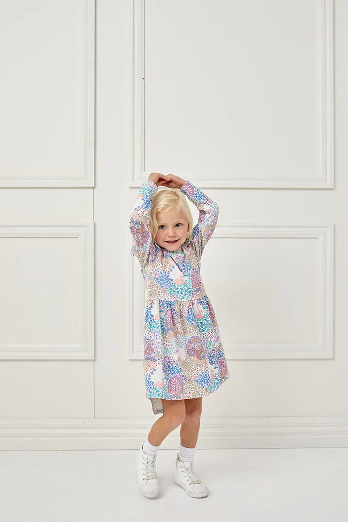 Milky Hi Lo Dress - Patchwork