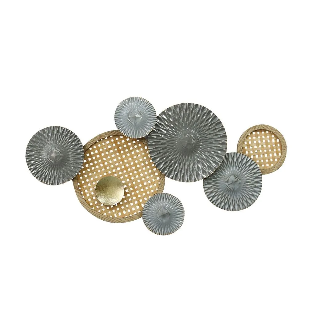 Mixed Material Interconneted Ring Wall Art, Luisay Wall Art Collection