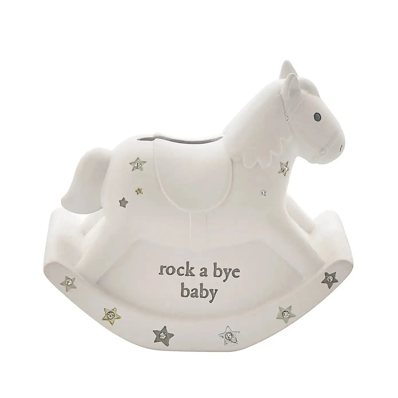 Money Box White Rocking Horse