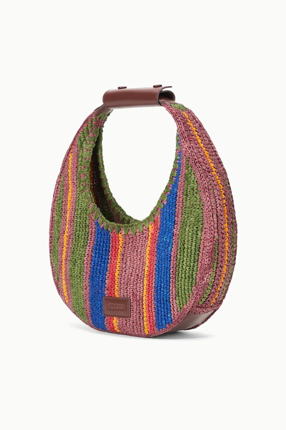 MOON RAFFIA BAG | JUNGLE STRIPE RAFFIA