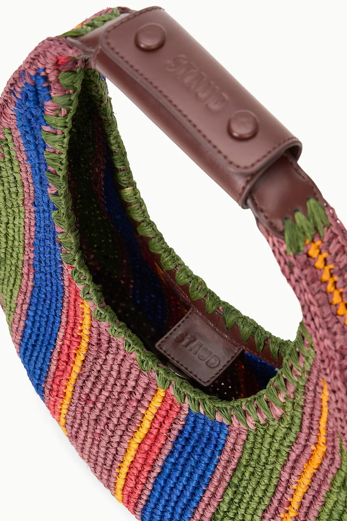 MOON RAFFIA BAG | JUNGLE STRIPE RAFFIA