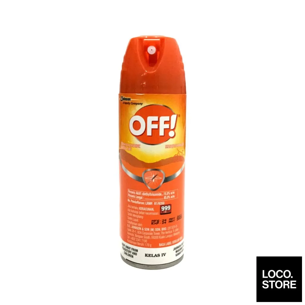 Off! Insect Repellent Aerosol Spray 170g