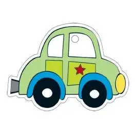 Paper Eskimo Gift Tag - Car