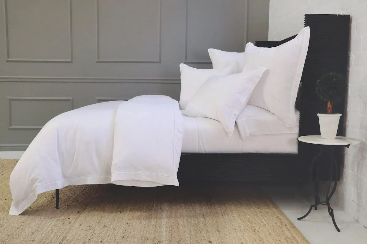 Sheena White Bamboo Bedding by Pom Pom at Home