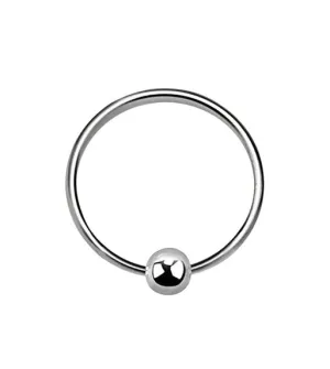 Sterling silver nose hoop rings. 22g/0.6mm with ball