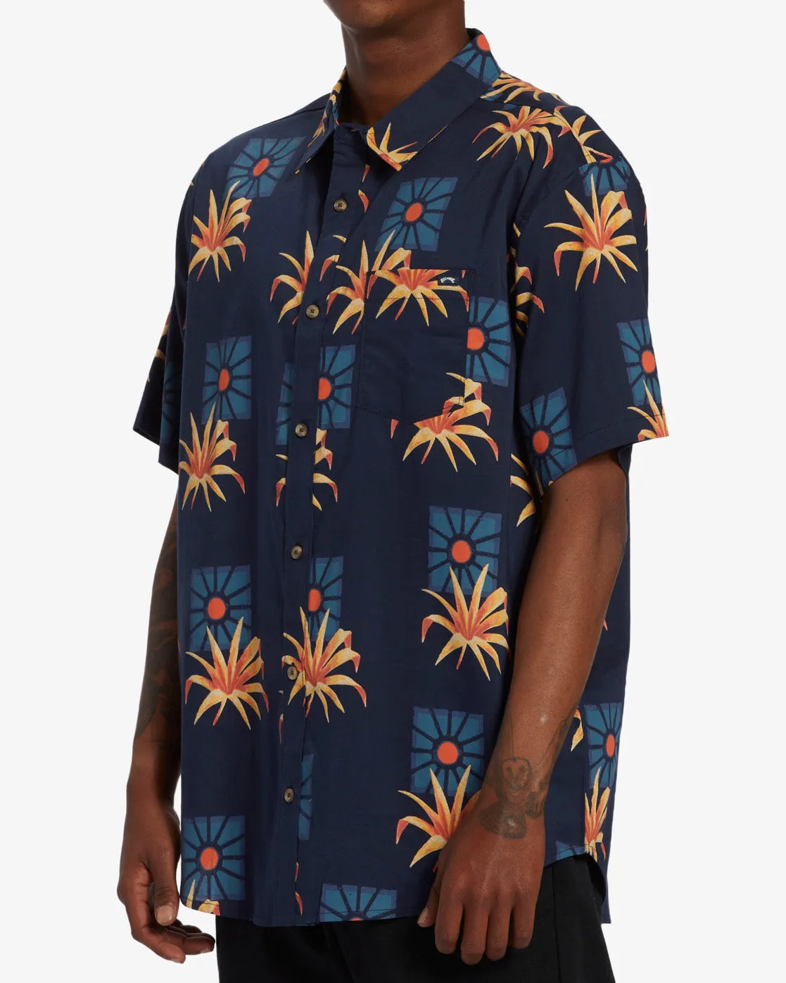 Sundays Short Sleeve Shirt - Navy