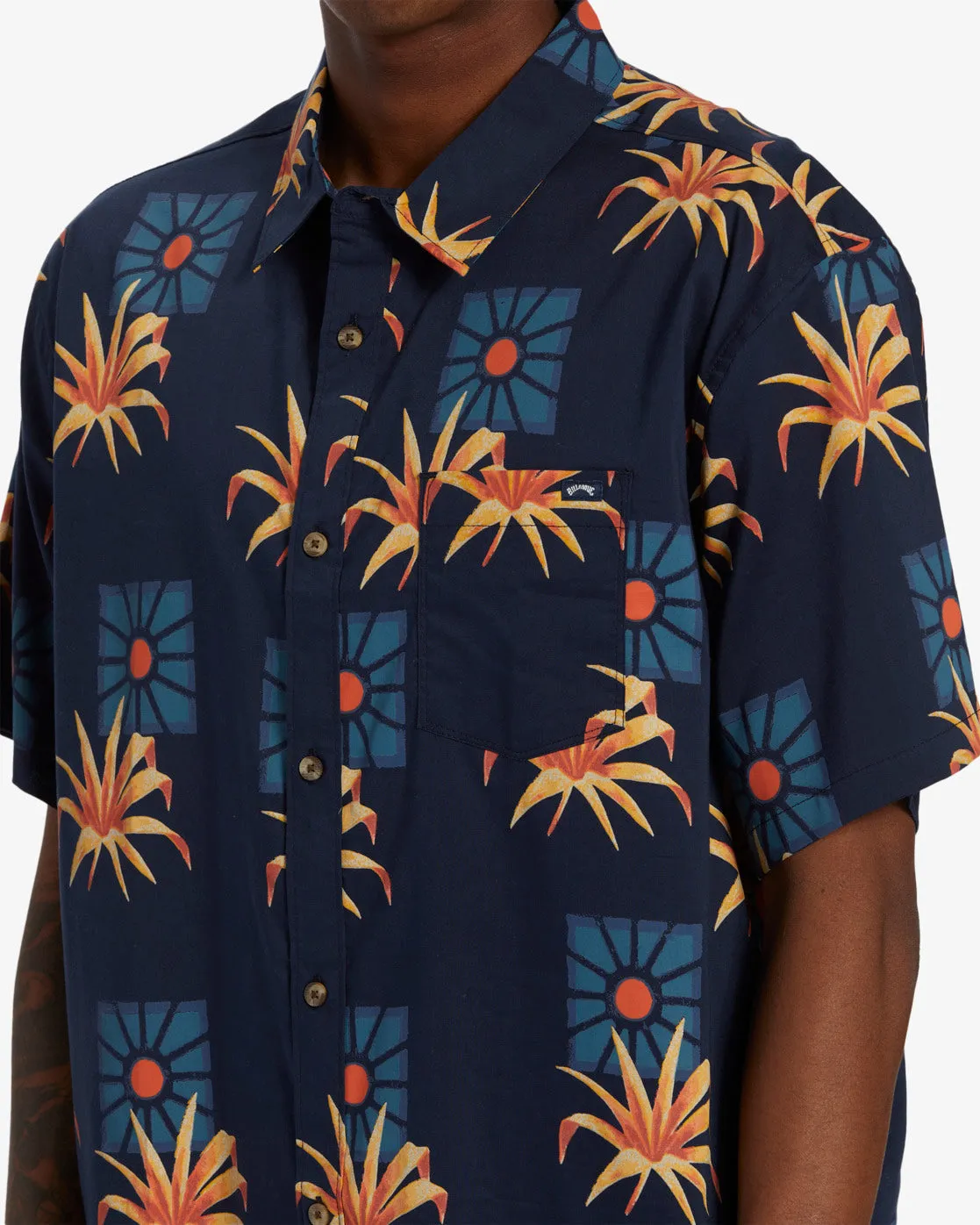 Sundays Short Sleeve Shirt - Navy